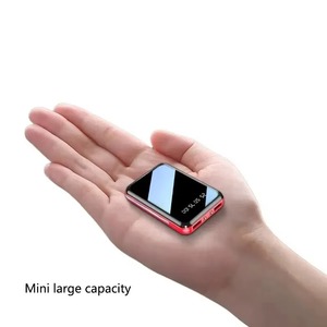 <span class=keywords><strong>Batterie</strong></span> <span class=keywords><strong>externe</strong></span> portable ultra-fine 20000 mAh à double port USB avec charge rapide et design miroir pour smartphones – Idéale pour les voyages - Product Image 1