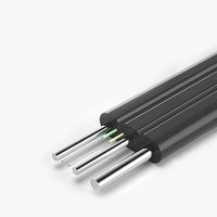 Cable de Fibra Óptica para Interiores y Exteriores GJYXCH FTTH de 2 Núcleos G652D con 3 Hilos de Acero de Protección, de China