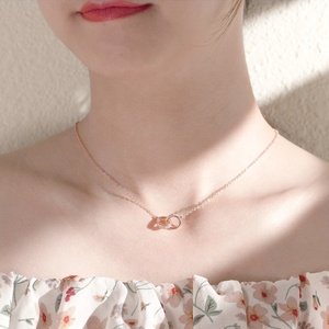 <span class=keywords><strong>Collier</strong></span> en argent sterling 999 avec zirconiums cubiques pour femmes, vente en gros 2026 - Product Image 5
