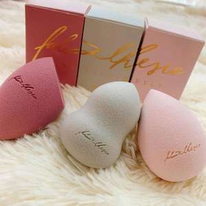 定制徽标包装柔软化妆海绵搅拌器无乳胶美容蛋化妆工具美容海绵套装带盒 - Product Image 5