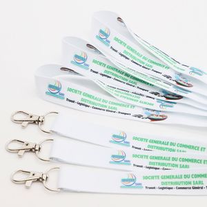 Custom Transport Polyester Lanyards Heat Transfer Logistics Staff ID Card Holder Lanyard - Product Image 3