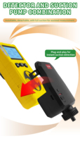Pompe d'échantillonnage de gaz portable OEM personnalisable avec écran LCD numérique, pompe externe intelligente antidéflagrante, batterie au lithium pour tous les gaz