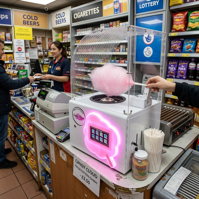 JFP Marshmallow Machine Factory OEM ODM Automatic Cotton Candy Vending Machine  with Touch Screen Manufacturer