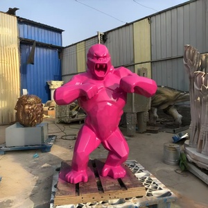 Escultura <span class=keywords><strong>de</strong></span> Gorila King Kong <span class=keywords><strong>de</strong></span> Fibra <span class=keywords><strong>de</strong></span> Vidrio, Pintada con Letras <span class=keywords><strong>de</strong></span> Grafiti, Estatua <span class=keywords><strong>de</strong></span> Gorila Grande para Decoración <span class=keywords><strong>de</strong></span> Arte Callejero en Centros Comerciales, Arte Pop - Product Image 6
