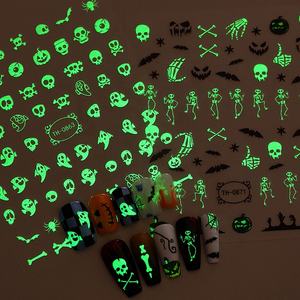 <span class=keywords><strong>Halloween</strong></span> 3D autocollants pour ongles en plastique pour <span class=keywords><strong>manucure</strong></span> effrayant grandir dans le noir décorations pour ongles Festival bricolage breloques pour ongles pour salon à domicile - Product Image 6