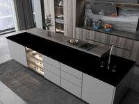 Dalle en pierre frittée antidérapante Sinostone Absolute Black 1600x3200, en porcelaine céramique polie et émaillée, pour table, décoration moderne maison et hôtel