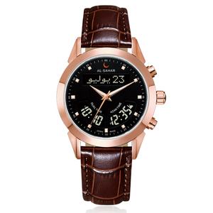 Montre Azan <span class=keywords><strong>pour</strong></span> Homme Montre de <span class=keywords><strong>Prière</strong></span> Musulmane Adhan Qibla Islamique Al-Sahar Heure du Fajr Montre-Bracelet Numérique de Luxe Montre Musulmane - Product Image 4