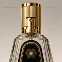 Flacon de parfum vide en verre 50 ml, bouchon octogonal doré, atomiseur rechargeable, flacon pulvérisateur de luxe, vente en gros, logo personnalisé OEM