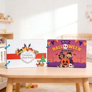 Libro de actividades para las fiestas navideñas, 21x14cm, juguete educativo para niños, libros de aprendizaje temprano - Product Image 2