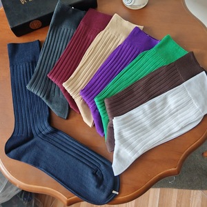 High Quality Double Needles Mercerized Cotton Handlinked Formal Business Dress Office <strong>Men</strong> <strong>s</strong> <strong>Socks</strong> - Product Image 1