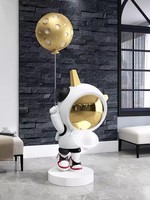 Offre Spéciale bricolage décor à la maison Sculptures en fibre de verre astronaute ballon Spaceman artisanat ornements