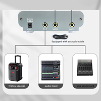 GAX-ZX01 Portable Anti-Hurlement Rétroaction Suppresseur Filaire/Sans Fil Microphone Haut-Parleur Fréquence Shifter Quatre Entrées Sortie Unique