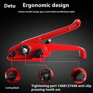 Lianlian Custom Semi-Automatic Strapping Machine Plastic Steel Strap Bundling Machine Thickened <b>Pliers</b> <b>Set</b> Strapping Buckle <b>Set</b> - Product Image 4