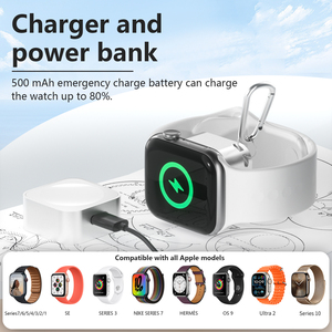 เครื่องชาร์จไร้สายแม่เหล็ก USB คุณภาพสูง 5V1A พร้อมพาวเวอร์แบงค์ ป้องกันไฟไหม้ ซีรีส์ OVP ป้องกันการชาร์จเร็วเกินไป สำหรับ IWatch สำหรับ B2B - Product Image 3