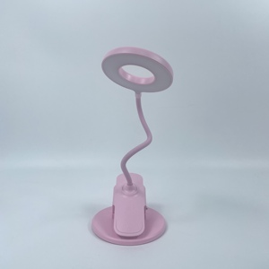 Portable Rechargeable 5W ABS LED Table Lamp Modern Design Cordless Desk Lamp <b>Clamp</b> Clip-On Power Supply Touch Control 3-Color - Product Image 1