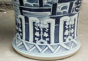 Modern Gold <b>Ginger</b> <b>Jar</b>, Blue and White Ceramic and Porcelain Flower Vases for Hotel, Modern Luxury Business Gifts Home Decor - Product Image 6