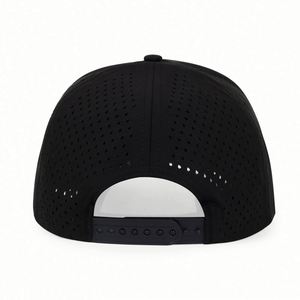 Casquettes de camionneur personnalisées en gros avec corde, casquettes perforées au laser de haute qualité, casquettes de golf 5 panneaux avec corde - Product Image 5