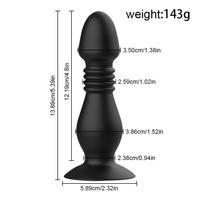 Meistverkaufter Ferngesteuerter Teleskop-Analplug Vibrator Männlicher Stoß-Prostatamassager für Schwule Männer Masturbation
