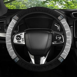 غطاء عجلة قيادة من الجلد الصناعي بأربعة أذرع من شينغج بسعر الجملة، يناسب جميع السيارات، إكسسوارات سيارات عالية الجودة، خدمة تصنيع حسب الطلب - Product Image 5