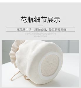 Jarrón de Cerámica Nórdico Moderno en Forma de Saco, Ecológico, Hecho a Mano, Decoración para Mesa de Salón, Hogar, con Cuerda para Flores Artificiales - Product Image 5