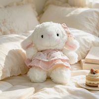 Niedliches Blumenkleid Kleines Tier-Plüschtier Handflächengroße Kleine Stoffpuppe für Feiertagsgeschenk Geburtstagsgeschenk