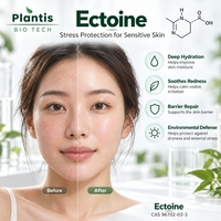 Poudre d'ectoïne antioxydante de haute pureté 99% Qualité cosmétique CAS 96702-03-3 Matière première cosmétique pour soins de la peau 99% Poudre d'ectoïne