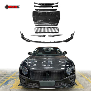 Kit carrosserie pour Bentley Continental GT style MSY en fibre de carbone sèche : diffuseur avant et arrière, jupes latérales, calandre principale, aileron arrière - Product Image 1
