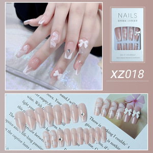 <span class=keywords><strong>Faux</strong></span> <span class=keywords><strong>ongles</strong></span> amovibles en forme d'amande moyenne, pointus, finition UV opaque, imperméables, <span class=keywords><strong>pastel</strong></span>, à presser - Product Image 5