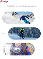 Guantes de Esquí Impermeables y Cortavientos para Hombre y Mujer, para Invierno, Snowboard, Poliéster, Dedos Completos