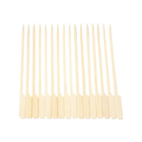 Brochettes jetables en bambou de haute qualité pour barbecue extérieur, 16,5 cm, type canon en fer
