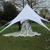 Tente de plage Celina 39'4'' (12m) série TP, tente d'événement en forme d'étoile, imperméable, tentes et chaises de mariage pour 150 personnes