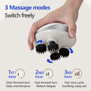 Intelligentes EMS-Kopfhaut massage gerät-Elektrisches Kopfhaut massage gerät mit Rotlicht und drahtloser Betriebs funktion - Product Image 4