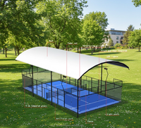 Tente modulaire à structure en acier ignifuge pour toit de terrain de padel à Dubaï – Fabrication en usine