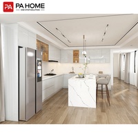 PA Australian Modern Contemporary Style Massif Bois Acrylique Stratifié Maison Armoire de Cuisine Blanche pour Fournisseur Designer