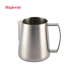 HIGHWIN Acero Inoxidable <span class=keywords><strong>Barista</strong></span> 350ml 600ml Espresso Humeante Leche Jarra - Product Image 3