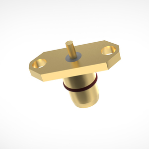 ขั้วต่อโคแอกเชียล RF แบบสไลด์ออนชนิดตัวผู้ ยี่ห้อ <span class=keywords><strong>BMA</strong></span> รุ่น Reliable Brass ตัวเรียบทองเหลือง ชุบทอง พร้อมหน้าแปลน สำหรับเชื่อมต่อกับกล่องเครื่องจักร ใช้งานง่าย - Product Image 2