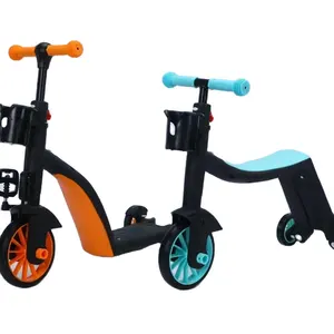 Заводская цена 3 колеса светодиодный детский скутер с низкой ценой