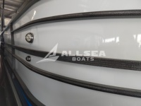 Allsea – nouveau design de bateau d'aventure de luxe entièrement soudé, yacht, flotteur, tube en aluminium, bateau ponton de 25 pieds avec certification CE