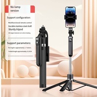 MQ Wireless Mini Selfie Stick Retractable Foldable Aluminium Tripod Monopod Alat Genggam Portabel Remote Shutter Perjalanan iPhone