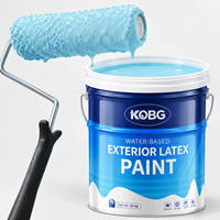 Peinture au latex à base d'eau pour intérieur et extérieur, peinture murale au latex lavable résistante à la moisissure pour la décoration de la maison, écologique, faible odeur