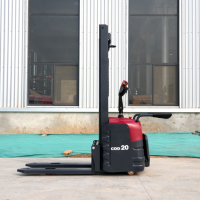 Apilador Eléctrico de Palets 3t 3000kg 3m de Alta Resistencia, Transpaleta Eléctrica para Almacén con Batería de Plomo-Ácido 48V, Certificación CE y Desplazador Lateral Hidráulico