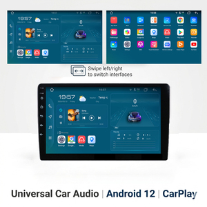 เครื่องเสียงรถยนต์ Android 9" 10" 32GB BT วิทยุ FM AM หน้าจอสัมผัส IPS เครื่องเล่น <span class=keywords><strong>DVD</strong></span> มัลติมีเดีย 2 din สำหรับรถยนต์ พร้อมระบบน - Product Image 1