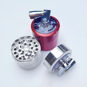 Molinillo de Tabaco Metálico Manual con Manivela, Triturador de Hierbas y Especias de Acero Inoxidable Personalizado - Product Image 5