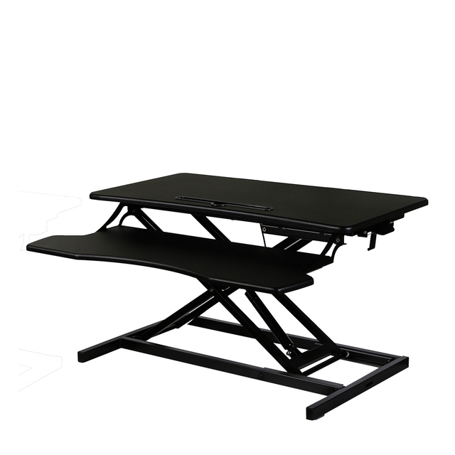 Double Layer Folding Computer Laptop Table, Height-adjustable Platform, Folding Desktop Computer Desk