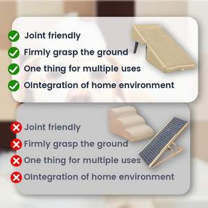 Hochwertige Großhandels-Fabrikproduktion Abnehmbare Luxuriöse Outdoor-Rechteckige Faltbare Holz-Hunderampe - Product Image 6