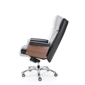 Genuine Leather Executive <b>Office</b> <b>Chair</b> High Back Adjustable Headrest Modern Traditional Swivel Nylon <b>Mesh</b> Sponge Seat for Home G - Product Image 5
