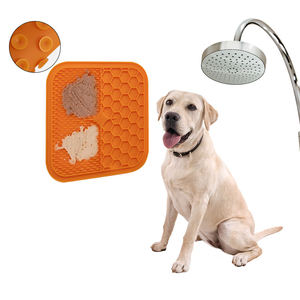 <b>Dog</b> <b>Bath</b> Training Grooming Silicone Wall-Mounted Slow Feeder Mat Pet <b>Dog</b> Licking Mat - Product Image 4