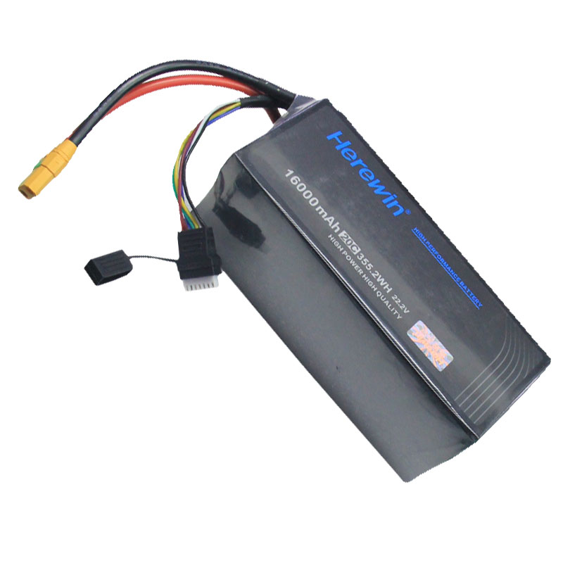 Herewin 16000mah 6S UAV Drone Battery - 22.2V 25C Soft Pack