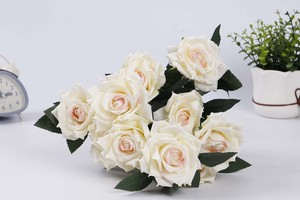 Ramo de Novia de Flores Artificiales LUYI, Rosa Blanca Artificial para Boda, Gran Venta - Product Image 2