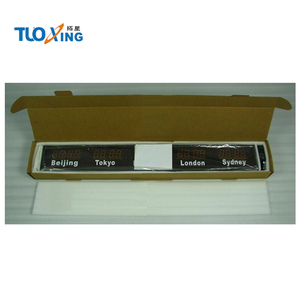 Treo Tường Kỹ Thuật Số LED Thế Giới Đồng Hồ AC Động Cơ Nhôm Vật Liệu Thời Gian Khu Vực Đồng Hồ - Product Image 6